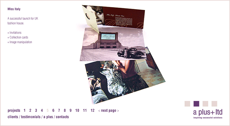 A Plus London - Design Agency - Clients - Miss Italy