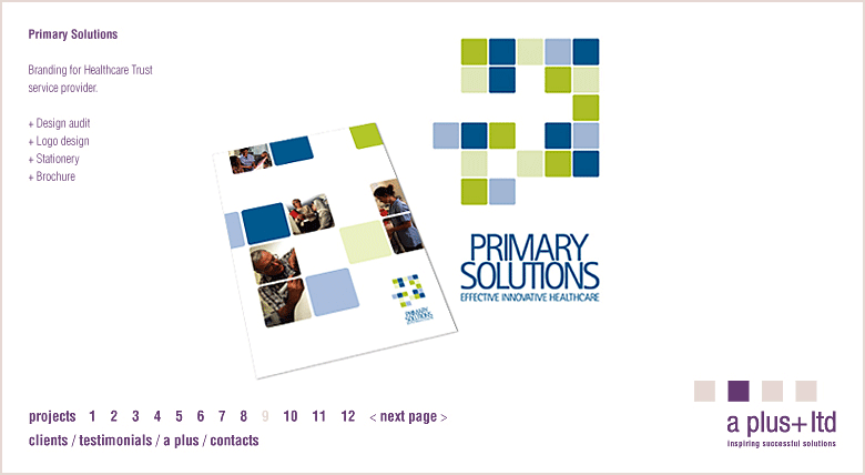A Plus Design Agency London UK -  Clients - Primary Solutions